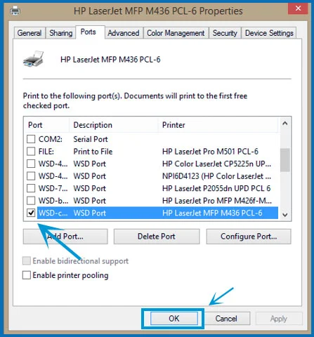 Check if your Printer Employs a WSD Port