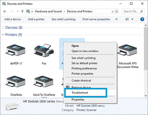 Printer Troubleshoot 